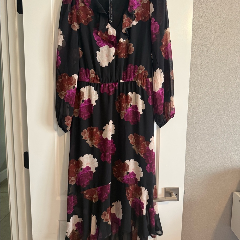 Banana Republic Floral Black Women's Dress NWT